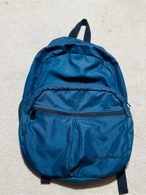 Rick Steves Backpack Civita Day Pack Lightweigjt Blue Europe Multi-Pocket Zip